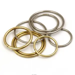 Metal O-rings for Keychain Leather Craft O Rings Steel for Bags Brass O Ring 41mm