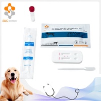 Kits de prueba desechables para uso veterinario, tira de prueba rápida de gusano de corazón CHW, para laboratorio, prueba erlichia