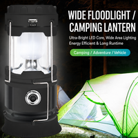 Lanterne solaire de camping, rechargeable par USB, longue durée, multifonctionnelle, lampe de tente portable