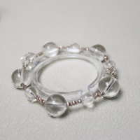 Bracelet en cristal blanc de qualité supérieure, guérisseur de l'âme, perles de quartz clair naturel, géométrie sacrée Reiki, chakra, pierres de guérison spirituelle