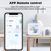 Capteur d'humidité et de température WiFi Tuya, best-seller, avec rétroéclairage, compatible Smart Life, Alexa et Google