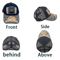 Gorra de Béisbol Unisex con Logo 3D de Metal Estilo Occidental, Estampado en Serigrafía, Cierre a Presión, Moderna, de Mezclilla, Lona, Jersey y Malla para Exteriores