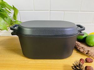 Olla Holandesa <span class=keywords><strong>de</strong></span> <span class=keywords><strong>Hierro</strong></span> <span class=keywords><strong>Fundido</strong></span> <span class=keywords><strong>de</strong></span> Forma Clásica con Tapa <span class=keywords><strong>para</strong></span> <span class=keywords><strong>Pan</strong></span>, <span class=keywords><strong>Cazuela</strong></span>, Cocina Duradera - Product Image 5