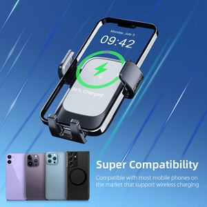 Évent de haute qualité 15w charge rapide support de téléphone de <span class=keywords><strong>voiture</strong></span> <span class=keywords><strong>chargeur</strong></span> sans fil pour téléphone portable charge sans fil support de téléphone de <span class=keywords><strong>voiture</strong></span> - Product Image 2