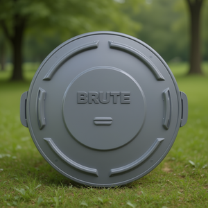 Coperchio Rotondo Grigio per Bidone della Spazzatura da 208 L - Product Image 3