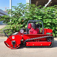 Venta directa de fábrica Tipo de cadena Control remoto Robot Cortacésped Carrete de control inalámbrico Cortacésped Tractor