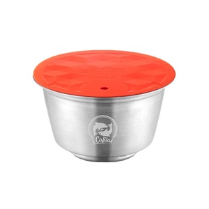 Filtro de Café y <span class=keywords><strong>Leche</strong></span> de Acero Inoxidable para Cápsulas Nescafé Dolce Gusto, Tapa de Plástico Reutilizable - Product Image 3