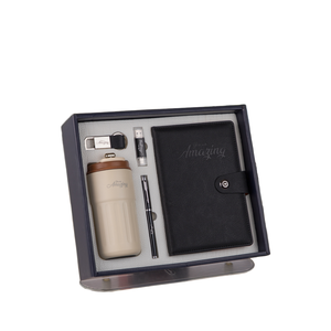 Elegant Stainless Steel Notebook & Bottle <b>Gift</b> <b>Set</b> for Business-Custom Logo Promotional <b>Gifts</b> for Back to School Events - Product Image 3