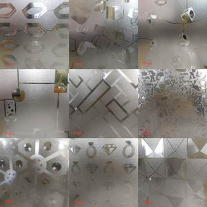 Pegatinas 3D de varios estilos para ventana, decoración de vidrio para dormitorio, oficina y baño, rollo de <span class=keywords><strong>vinilo</strong></span>, color <span class=keywords><strong>blanco</strong></span> y negro, precio al por mayor - Product Image 3