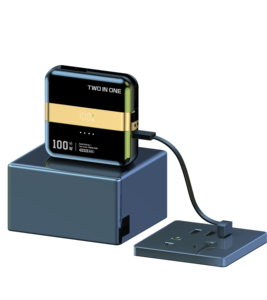 Batterie externe magnétique 0000 mAh – Conception détachable pour deux utilisateurs, câble interchangeable intégré, compacte et élégante pour un usage quotidien - Product Image 3