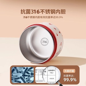 Sweet Cherry Insulated <b>Lunch</b> <b>Box</b> 301-800Ml Microwaveable For Students And Office Workers - Product Image 4