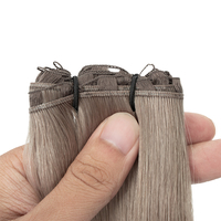 Nouvelles extensions de cheveux naturels européens vierges Remy, ultra-fines, sans couture, avec micro-perles, qualité salon premium, en dentelle Genius Weft