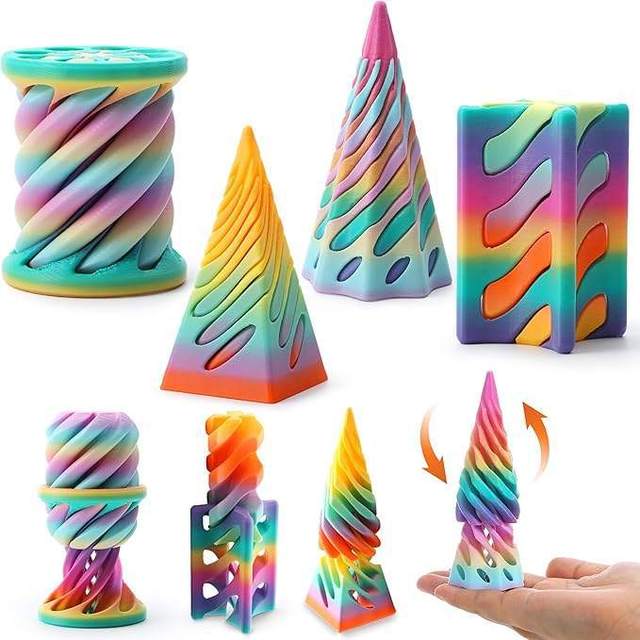 New Hot-Selling 3D Printed Plastic Quick-Relief Stress Relief Spiral Toy