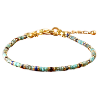 Gelang Manik Miyuki Unisex Go2Boho, Gelang Pesona Religius Gaya Bohemian Warna-warni untuk Wanita dan Pria untuk Pernikahan