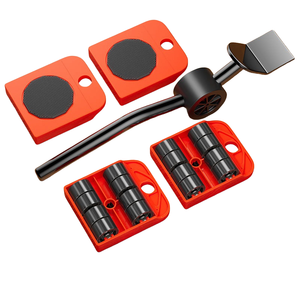 Kit de déménagement de meubles : Outil de levage et de transport pour charges lourdes, avec 4 roulettes et 1 barre de levage, outils manuels personnalisés pour le déplacement de meubles - Product Image 2
