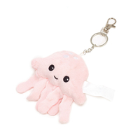 Mini crabe pieuvre étoile de mer requin peluche animaux marins jouets mignon peluche jouet porte-clés
