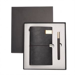 Coffret Cadeau Maxfree : Stylo en Cuivre et Bois d'Acajou, Carnet en Cuir Souple et Livre de Comptes – Idéal pour l'École, les Affaires et les Souvenirs - Product Image 4