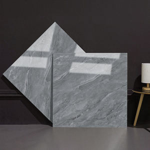Venta caliente 600x600 Mármol pulido esmaltado brillante Azulejo gris sólido Interior Sala de estar Piso Porcelana Piso Carreaux De Sol Azulejo - Product Image 5