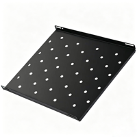 Étagère de serveur fixe 1U en acier galvanisé pour rack 19 pouces, plateau de montage pour armoire de centre de données et stockage d'équipements réseau