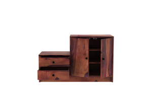 Étagère à chaussures en bois de Sheesham Maplens, solution de rangement durable et élégante pour chaussures, avec plusieurs étagères, design élégant pour l'entrée - Product Image 4