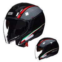 Casque de moto modulaire demi-face certifié ABS PC PP DOT, neuf, toutes saisons, garantie 1 an