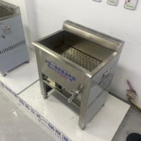 Friteuse à gaz commerciale extérieure Hansu 35L à double température avec affichage numérique et contrôle de la température pour snacks