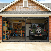Rideau de porte anti-moustiques surdimensionné pour garage et porte d'entrée