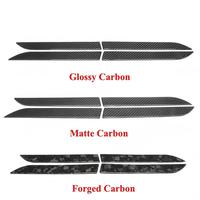 Vantwo – Cache-poignée de porte extérieur en fibre de carbone préimprégnée (sèche) brillant/mat, garniture de protection extérieure pour Tesla Model X 2016 et versions ultérieures