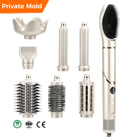 Brosse coiffante professionnelle à air chaud 8-en-1, sèche-cheveux et multi-styler tout-en-un, prise US