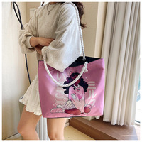 Sacs fourre-tout en toile de coton personnalisés avec impression de logo, poche unie vierge et poignée d'épaule à fermeture éclair, Extra Large Shopping