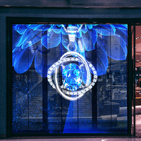 Affichage vidéo mural numérique LED P10 pour publicité extérieure flexible, film transparent, super fin, compatible SDK, pour magasins de détail