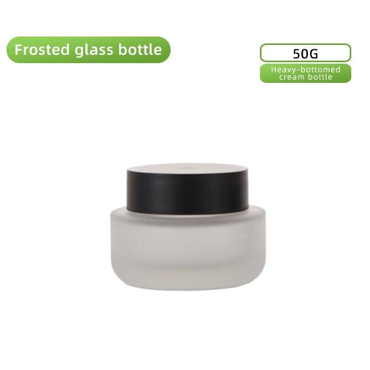50g xwp frosted bottle-hand pad+dull black lid
