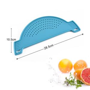 Passoire alimentaire de cuisine en silicone, pour Spaghetti, pâtes, gras de bœuf terrestre, <span class=keywords><strong>tamis</strong></span> <span class=keywords><strong>à</strong></span> pression sur bols, Pots et poêles - Product Image 3