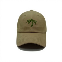 Casquette de baseball ajustable 6 panneaux brodée kaki, style décontracté, pour l'extérieur et les voyages, avec logo personnalisé ou logo privé, pour marques.