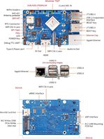 Orange Pi 4A 4GB LPDDR4/4X Allwinner T527 8-Core RISC-V Co-Processor 2 Tops NPU 1.8GHz Wi-Fi 5.0+BT 5.0BLE Papan Pengembangan