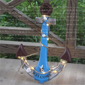 Lámpara de Pared LED de 60 cm con Colgante de Ancla Estilo Mediterráneo para Hoteles, Restaurantes y Decoración del Hogar - Product Image 1