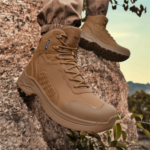 Bottes de randonnée légères mi-montantes pour l'extérieur, bottes tactiques imperméables pour l'entraînement sur le terrain de bataille, chaussures de randonnée antidérapantes - Product Image 5