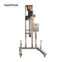 Moteur à haute vitesse et à cisaillement élevé, moteur AC, machine de mélange de peinture, 100L, élévateur pneumatique mobile, pompe de dispersion de type broyeur CE