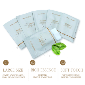 Logo personalizzato delicato trucco per rimuovere salviette morbide tamponi di cotone eco-friendly struccante portatile - Product Image 6