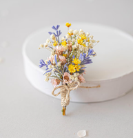 Bouquet de fleurs séchées personnalisé, mini-bouquet de fleurs préservées, cadeau pour demoiselle d'honneur, cadeau personnalisé esthétique, cadeau de mariage, cadeau pour la fête des mères, DIY