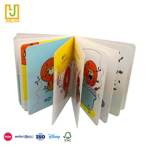 Personalizzazione all'ingrosso bambini bordo libri macchina da stampa fatta di alta qualità divertente storia libro di carte per bambini