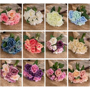 CallaFloral - Ramos de Rosas Artificiales Hechos a Mano con Tela de Mimbre, Decoraciones de Boda de Estilo Natural - Product Image 3