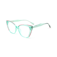 Monture de lunettes transparente œil de chat unisexe, durable, colorée, pour la lecture, lunettes optiques tendance en acétate