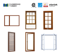 Ventana Abatible de Madera, Ventanas Modernas de Madera Estilo Artesanal, Doble Acristalamiento Low-E, Pantalla Antivaho Incluida, Tamaño Personalizado