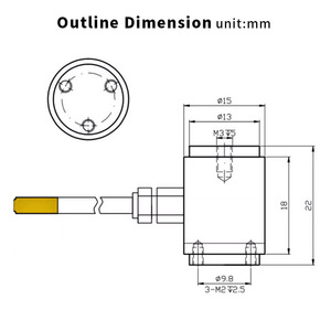 Trọng lượng lực lượng đo lường Trọng lượng tải di động trọng lực thu nhỏ cột căng thẳng Cảm biến áp suất tải di động - Product Image 2