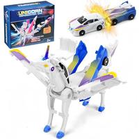 Mobil Mainan Anak Unicorn Robot Transformasi Kombinasi Tabrakan Mobil Kabao Lintas Batas
