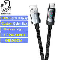 Cable de Carga Rápida USB Tipo-C USB-A de 100W 3A, Aleación de Aluminio, Conductor de Cobre Puro, Trenzado de Nailon, 1m/2m, para Computadora y Cámara