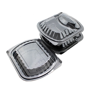3 Compartment Microwavable Safe Takeaway Pp Plastic Food Storage Container With Lids