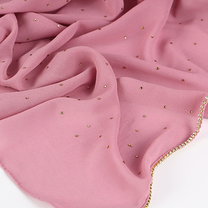 Sciarpa Hijab in Modal alla Moda, Stile Malese e Indonesiano, in Chiffon con Strass, Delicata sulla Pelle, per Tutte le Stagioni, Foulard di Alta Qualità per Donne - Product Image 5