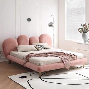 Marco de cama de madera de diseño moderno, muebles de dormitorio elegantes de alta calidad, cama suave de terciopelo tapizado con almacenamiento para cama King Size - Product Image 1